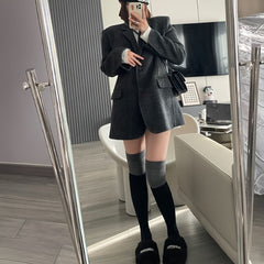 Colorblock Thigh High Socks Women's Stockings