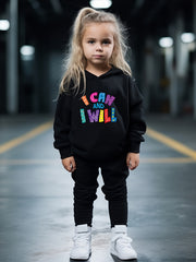 OERYUI I CAN AND I WILL Hoodies Pants Set
