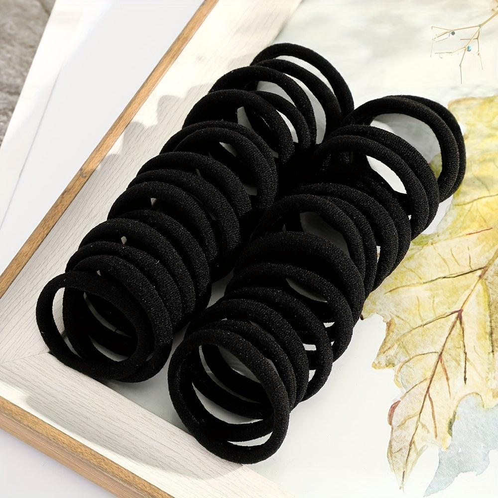 50pcs Elastic Hair Tied Rope Hair Band for Women Men Boys Girls