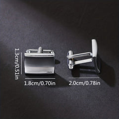 Concave Smooth Surface French Cufflinks Pair