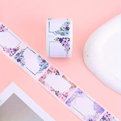 250pcs Flower Handwritten Marker Stickers - Blank Stickers for Home Kitchen