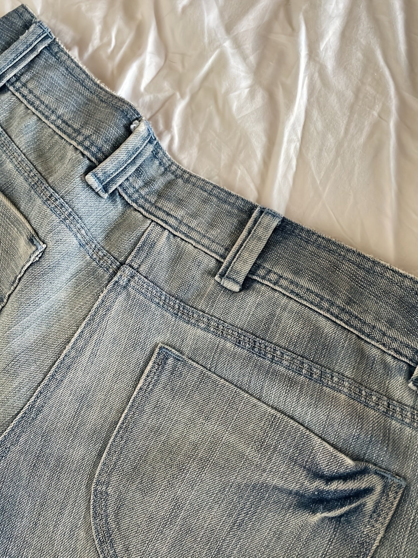 Retro Loose Casual Jeans Mid Waist Y2K Streetwear Baggy Straight Trousers