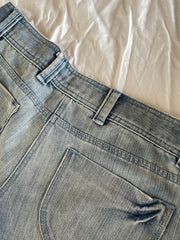 Retro Loose Casual Jeans Mid Waist Y2K Streetwear Baggy Straight Trousers