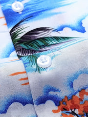 Tropical Island Casual Hawaiian Shirt - Men's Summer Vacation Resort Tops