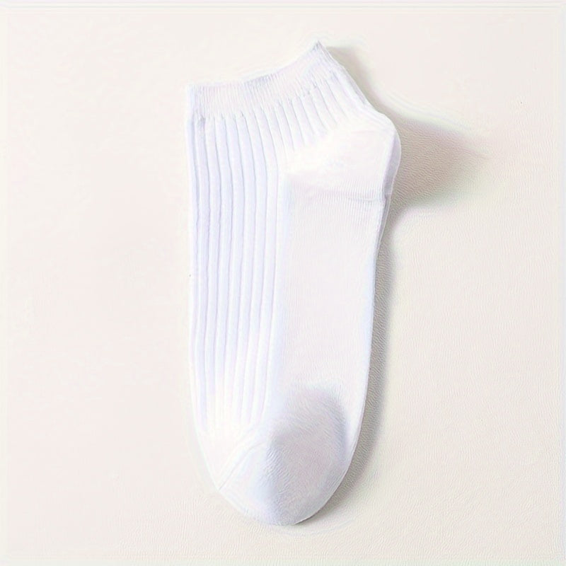 Men's Solid Liner Anklets Socks Breathable Soft Sweat Absorbent