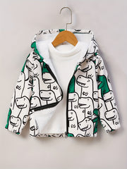 Dinosaur Boys Zip Up Hoodie with Pockets