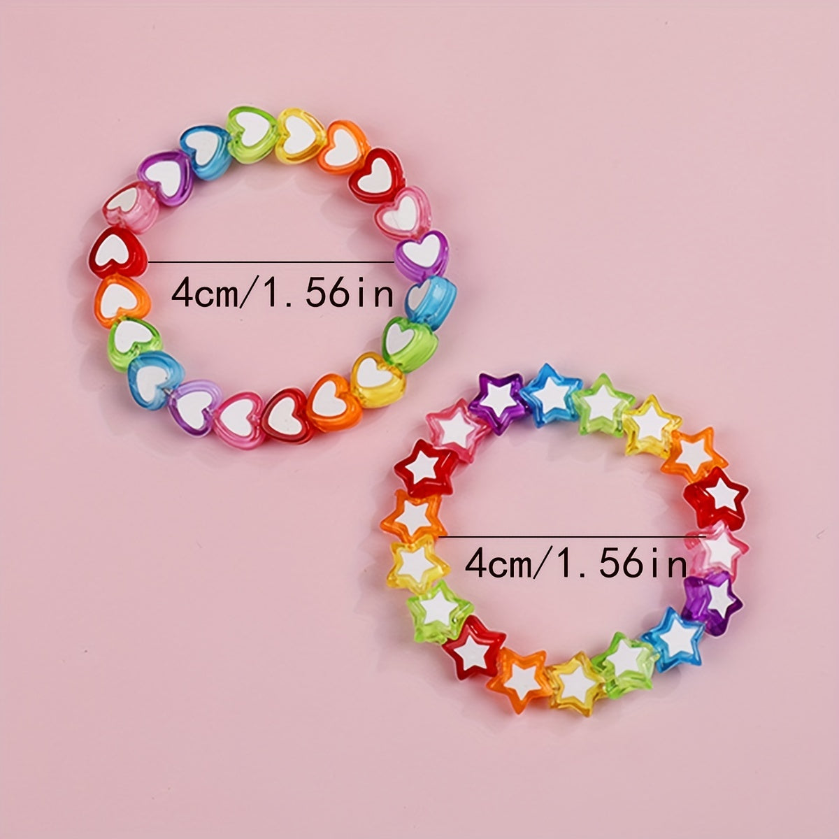 Makersland Girls Star Love Bead Bracelet