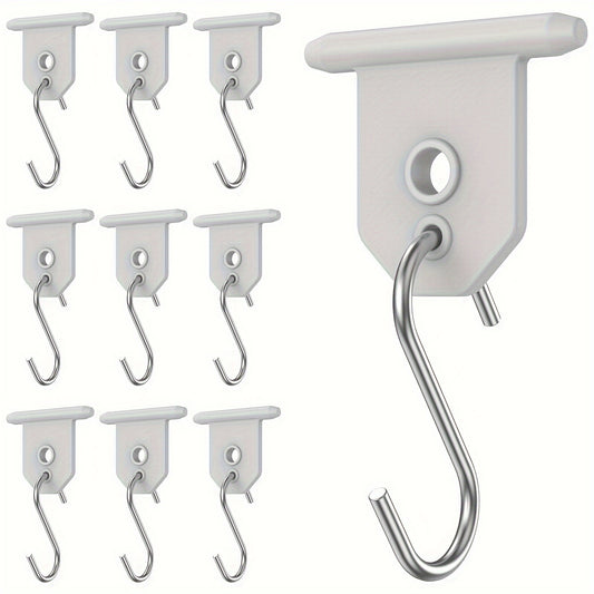 10pcs RV Awning Hooks Metal Camping Hangers for Tent
