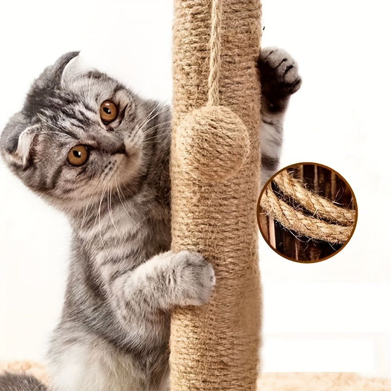 6mm Jute Rope Cat Scratching Post Tree Replacement & DIY Decoration