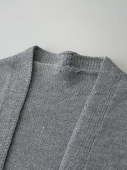 Men's Crew Neck Knit Cardigan Long Sleeve Sweater