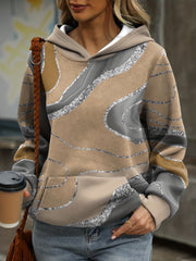 Casual Kangaroo Pocket Hoodie Long Sleeve Sweatshirt