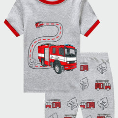 Boys Car Print Pajama Set Family Outfit