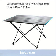 Portable Folding Table Light Aluminum Alloy for Outdoor Activities