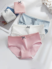 5pcs Girls Casual Panties Soft Comfortable Underwear Set