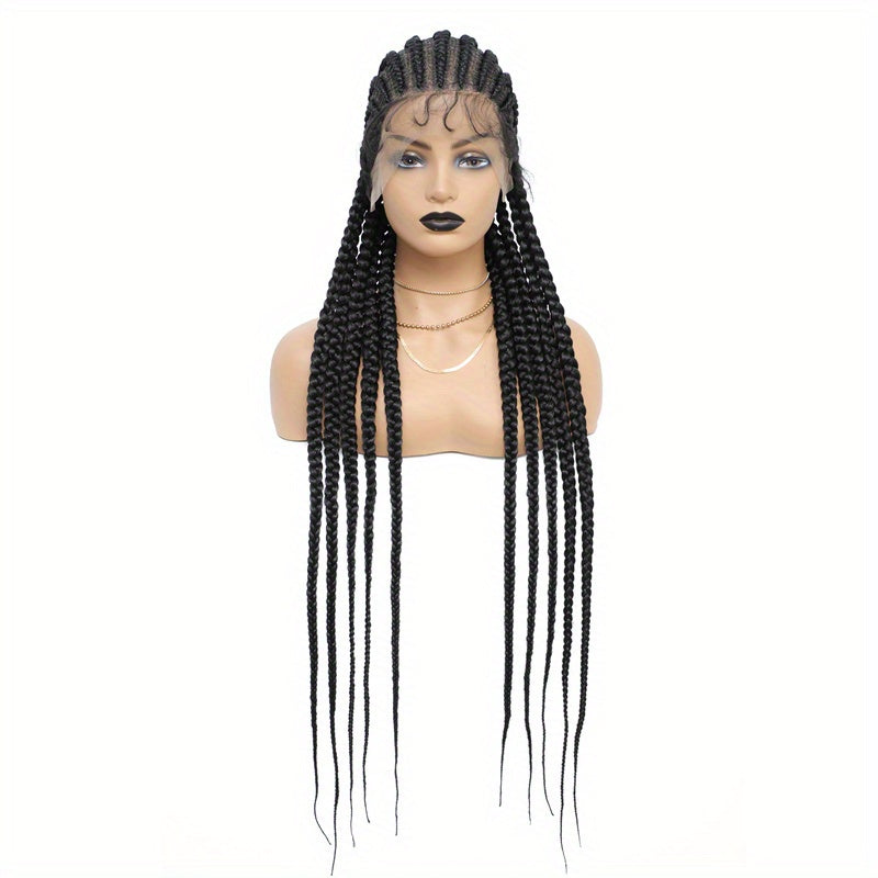 Extra Long Cornrow Braided Synthetic Wig