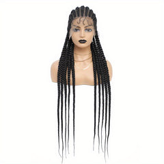 Extra Long Cornrow Braided Synthetic Wig