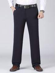 Men's Warm Stretch Dress Pants for Business