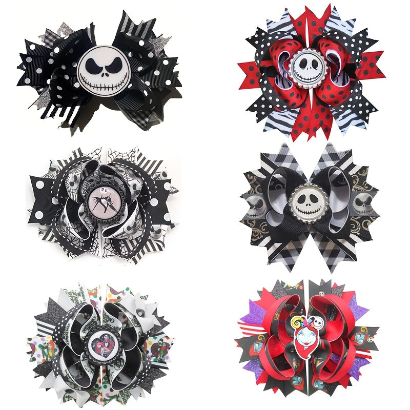 The Nightmare Before Christmas Bow Movie Hairpin Halloween Christmas Gift
