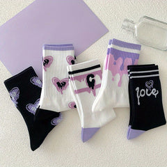 Girls Kids Casual Sports Socks Cartoon Stockings
