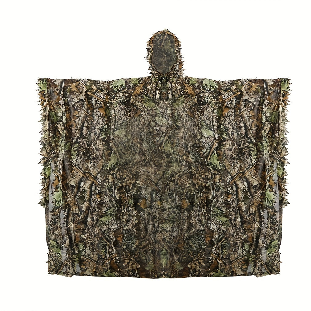 3D Camouflage Cape Cloak Jungle for Outdoor Christmas Halloween Costume