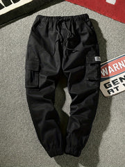 Cargo Pants Men's Casual Techwear Drawstring Cargo Pants Hip Hop Joggers