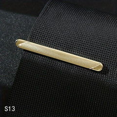Men's Business Striped Matte Tie Clip High end Tie Clip Weddings Business Partie