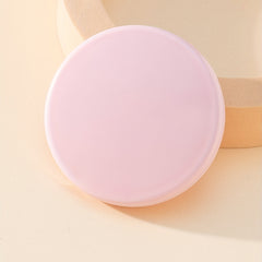 Pink Round Folding Compact Mirror Double Side Style Cosmetic Touch up Mirror