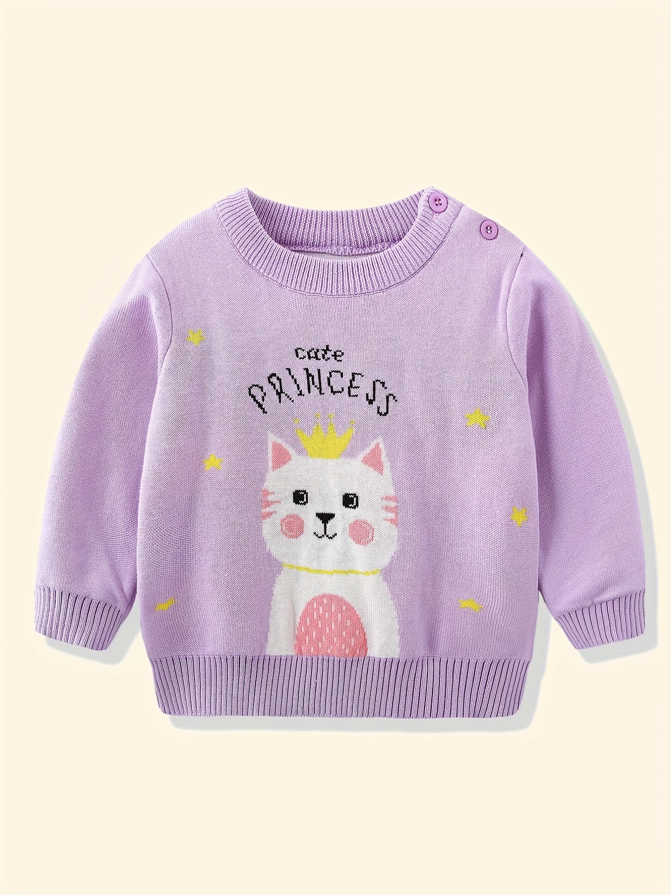 Baby Animal Jacquard Top Pullover Sweater