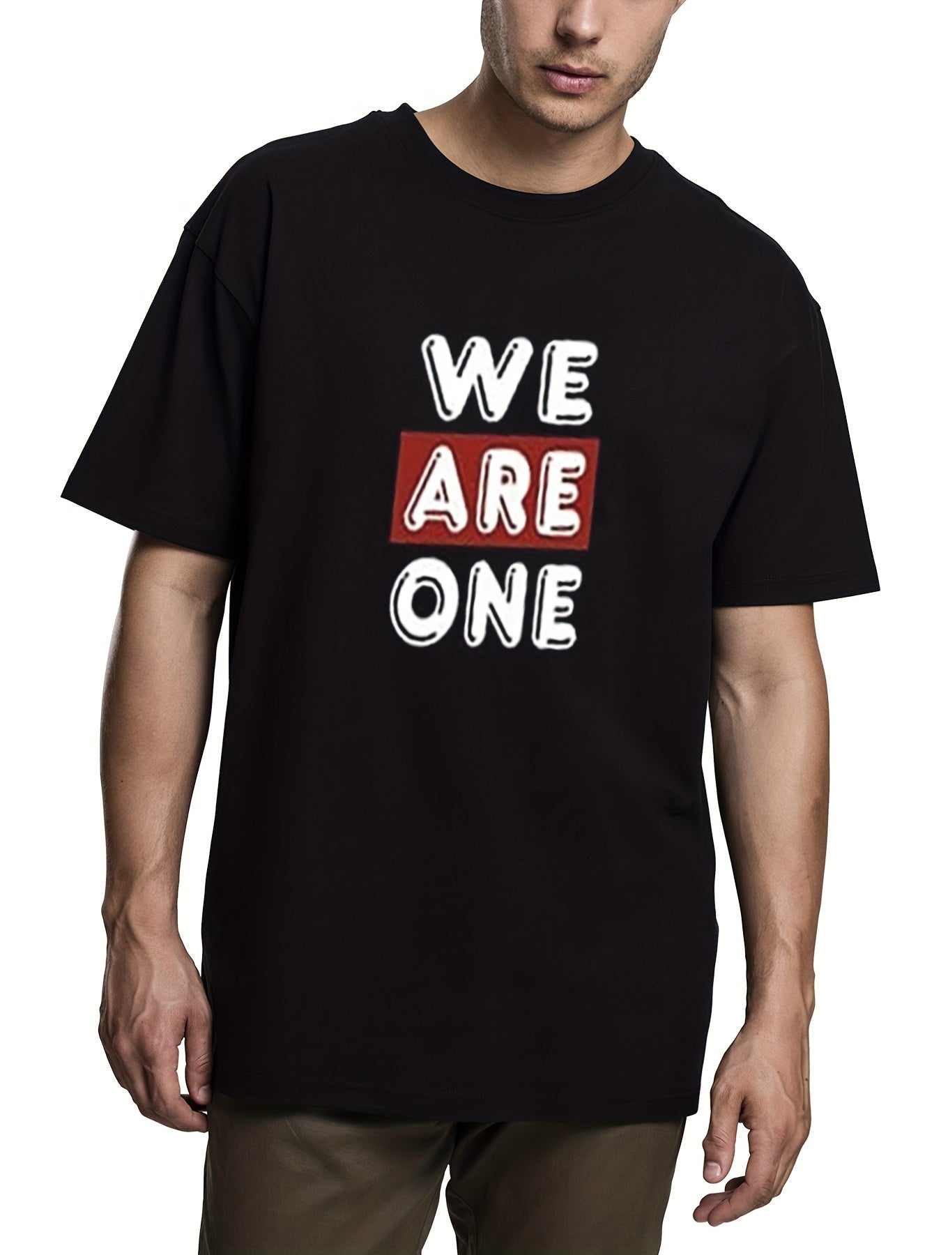 Stylish Family Matching T shirts Parents&Kids Casual ARE ONE Letter