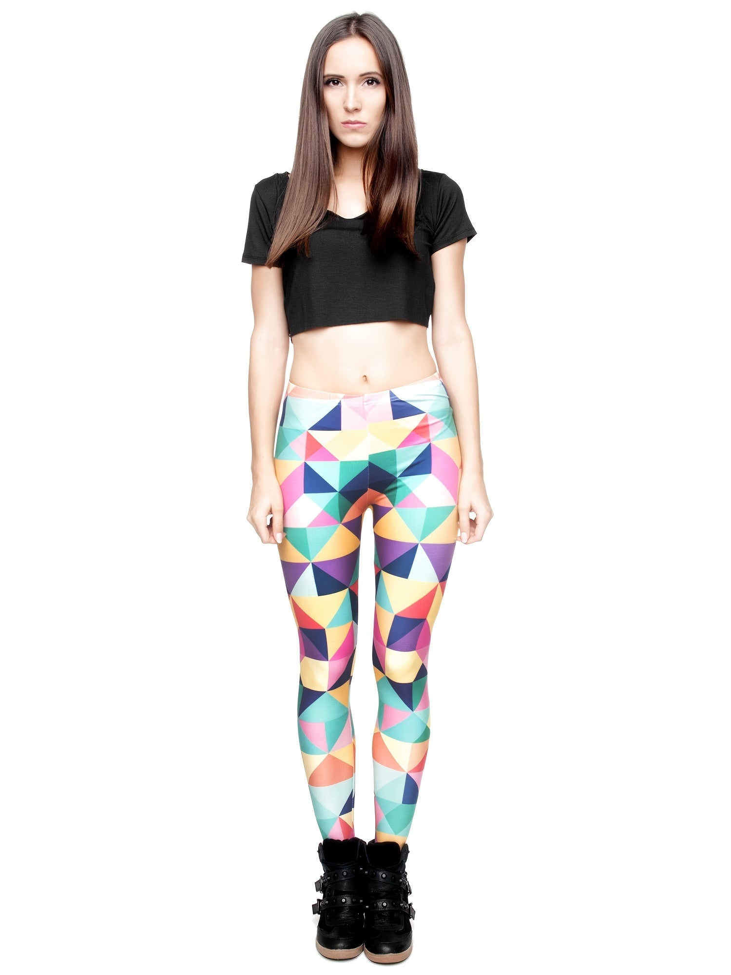 Stitch Long Skinny Leggings Stretchy Yoga Slim Leggings