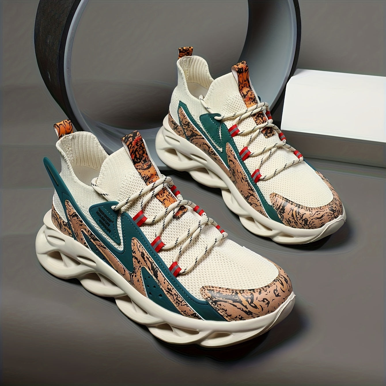 Soft Thick Sole Shock Absorption Sneakers Lightweight Running Shoes