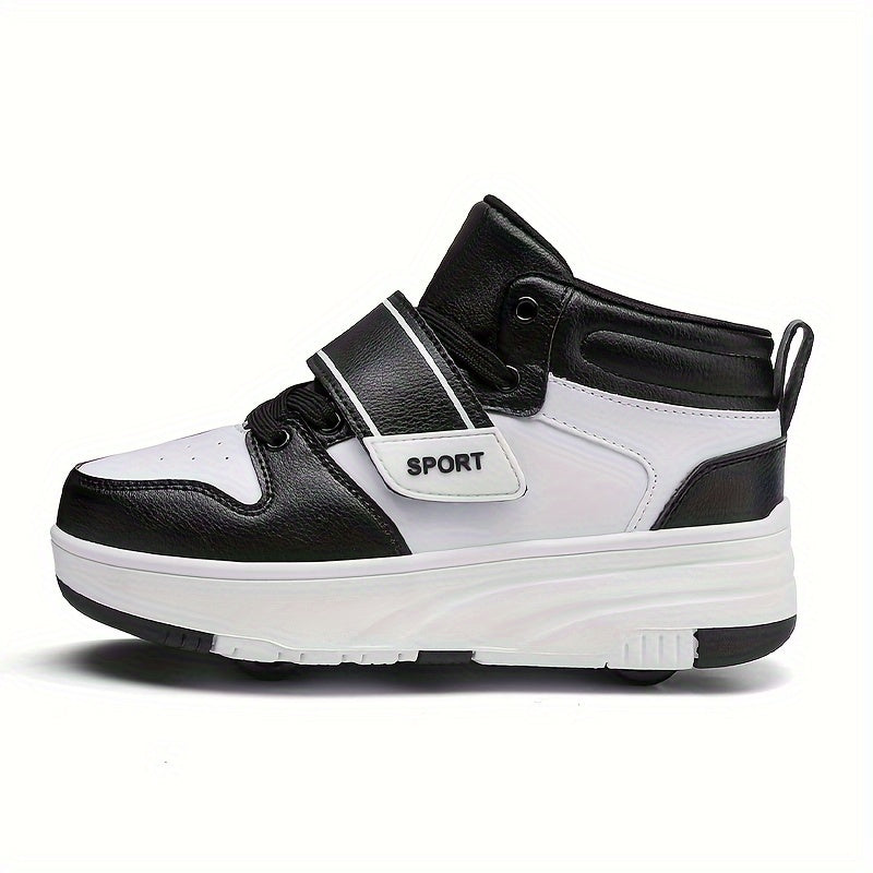 Girl's Roller Shoes with Detachable Wheel Skate Sneakers