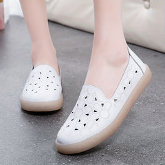 Women's Floral Slip On Loafers Walking Shoes