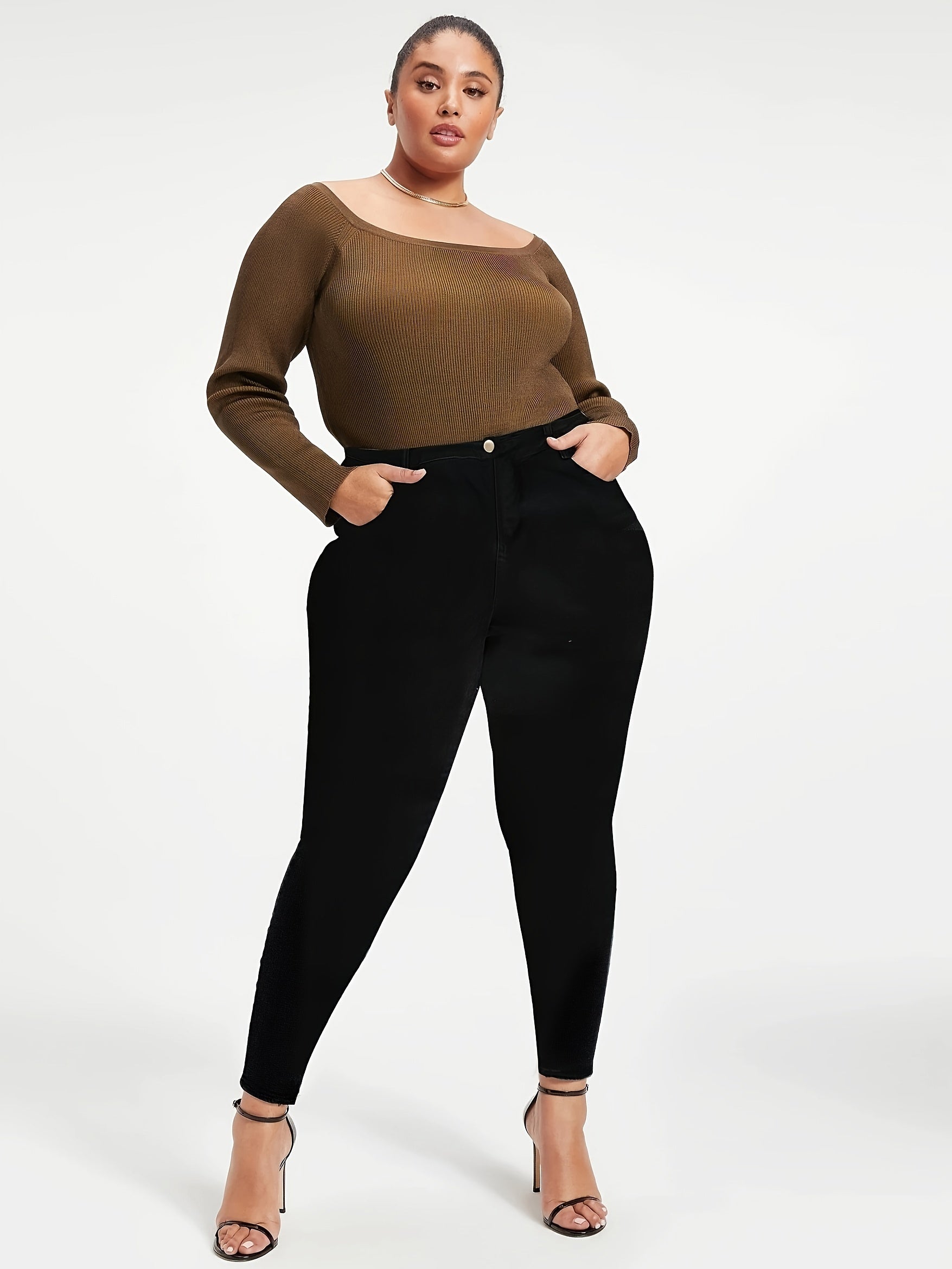 High Rise Stretch Skinny Jeans