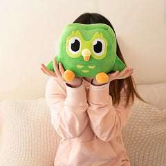 Green Owl Plush Toy Adorable Bird Plush Animal