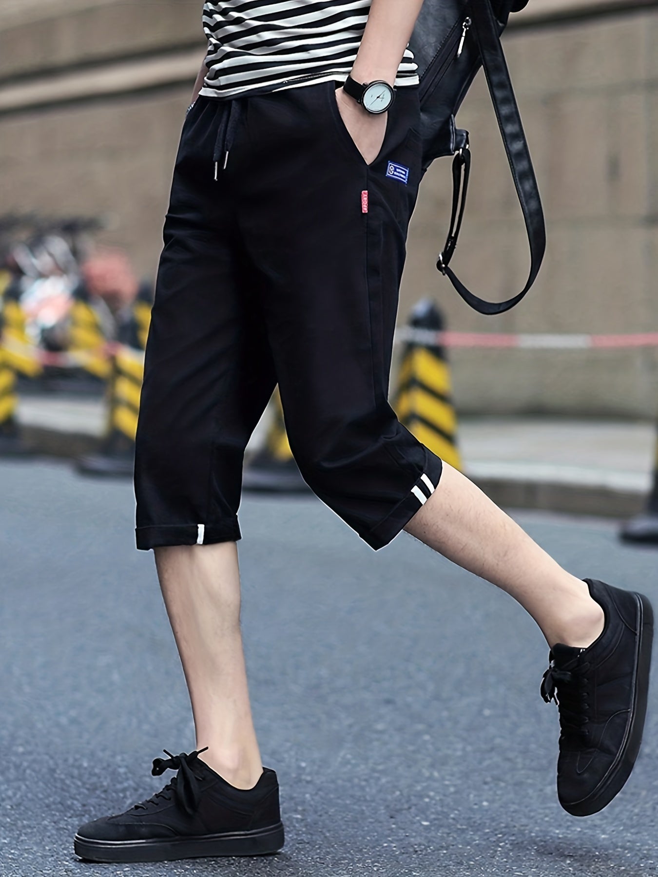 Men's Summer Breathable Drawstring Capris