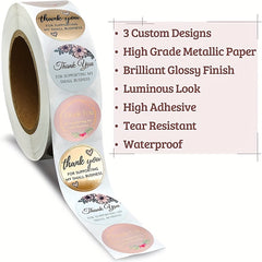 500pcs 25mm Thank You Sealing Stickers for Envelope Decoration