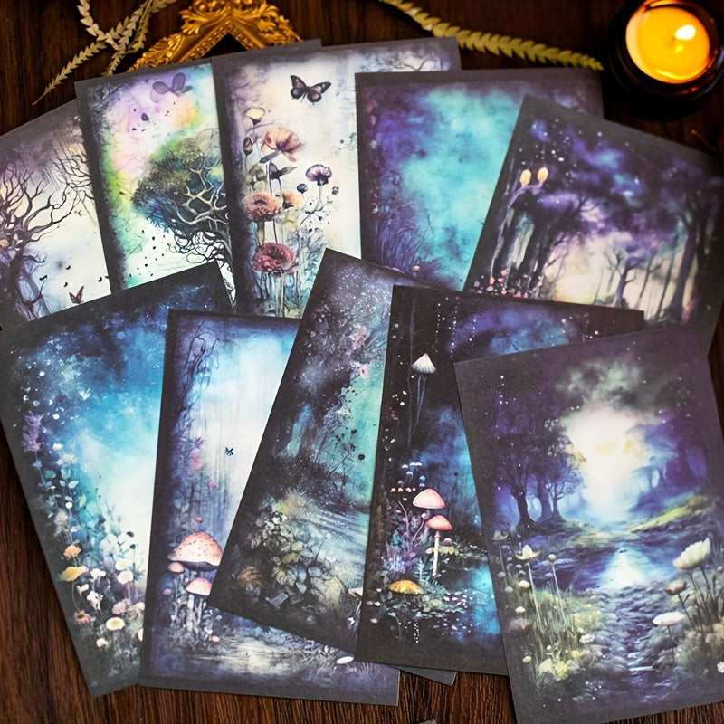 Pack of 10 Vintage Dream Journal Paper Sheets