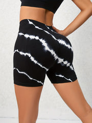 Tie Dye High Waist Seamless Sports Shorts