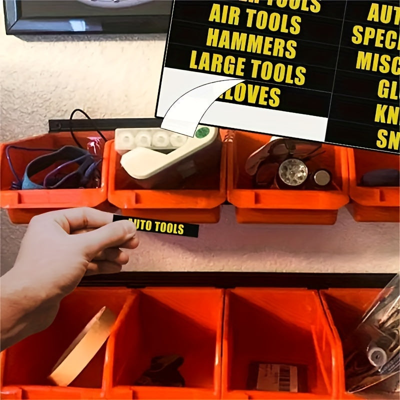 36pcs Toolbox Label Sticker Set for Easy Organization