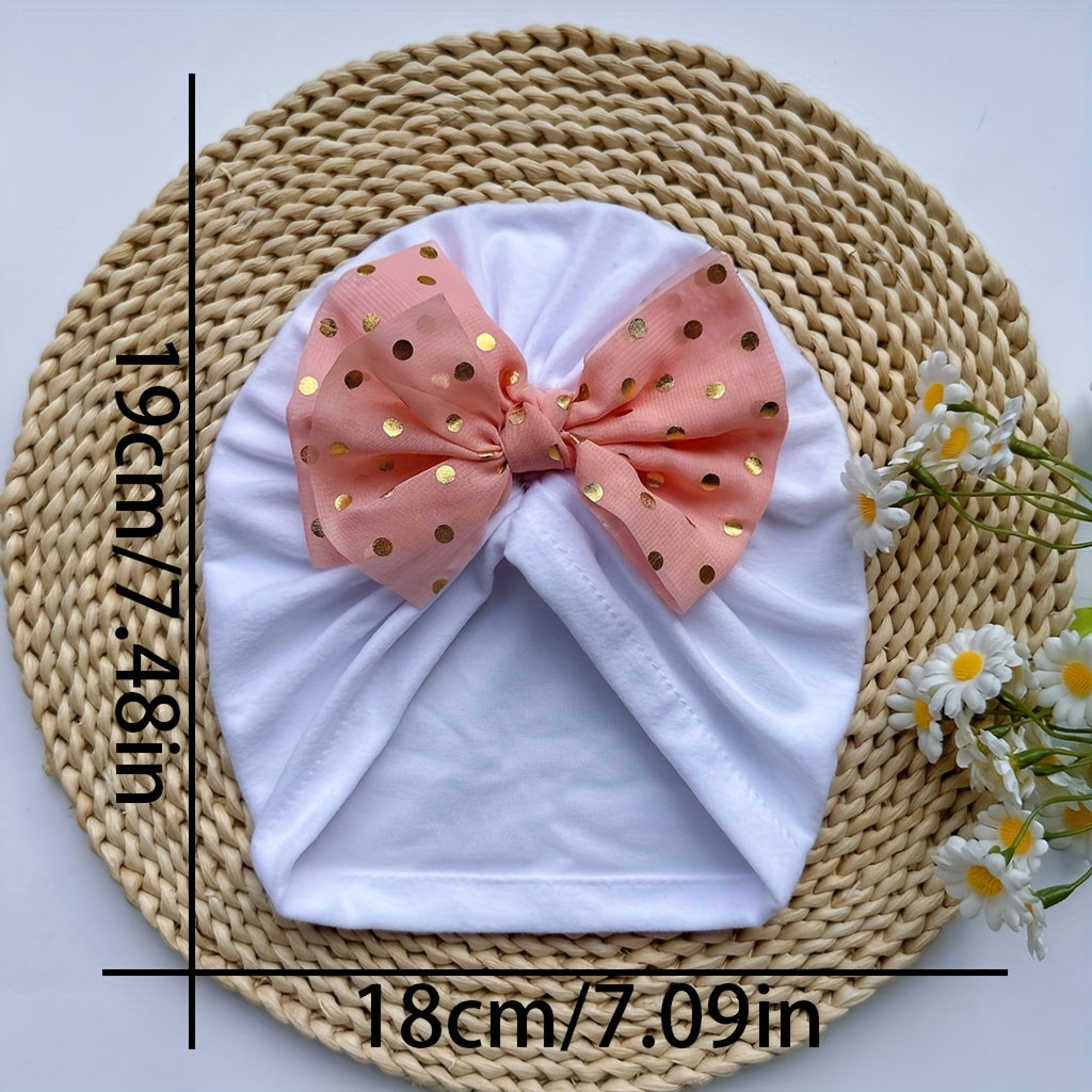 Baby Spring Summer Thin Headband Soft Bowtie Baby Hat