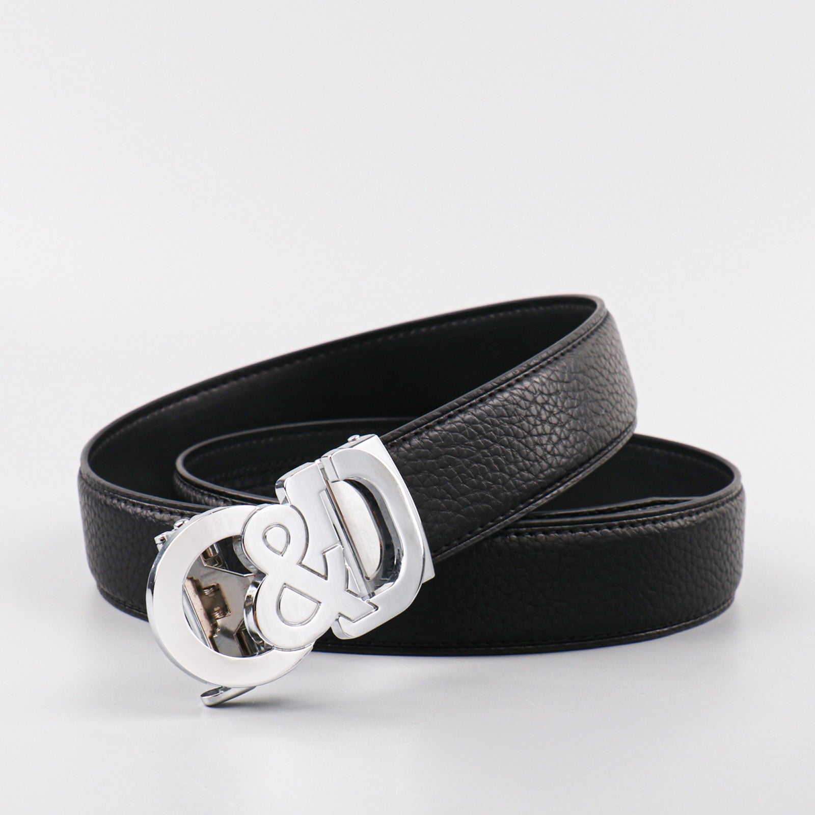 Women Leather Letter Metal Buckle Belts - Waist Belt For Dresses