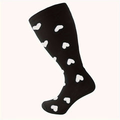 3 Pairs Plus Size Compression Socks 15-20 mmHg Circulation Support