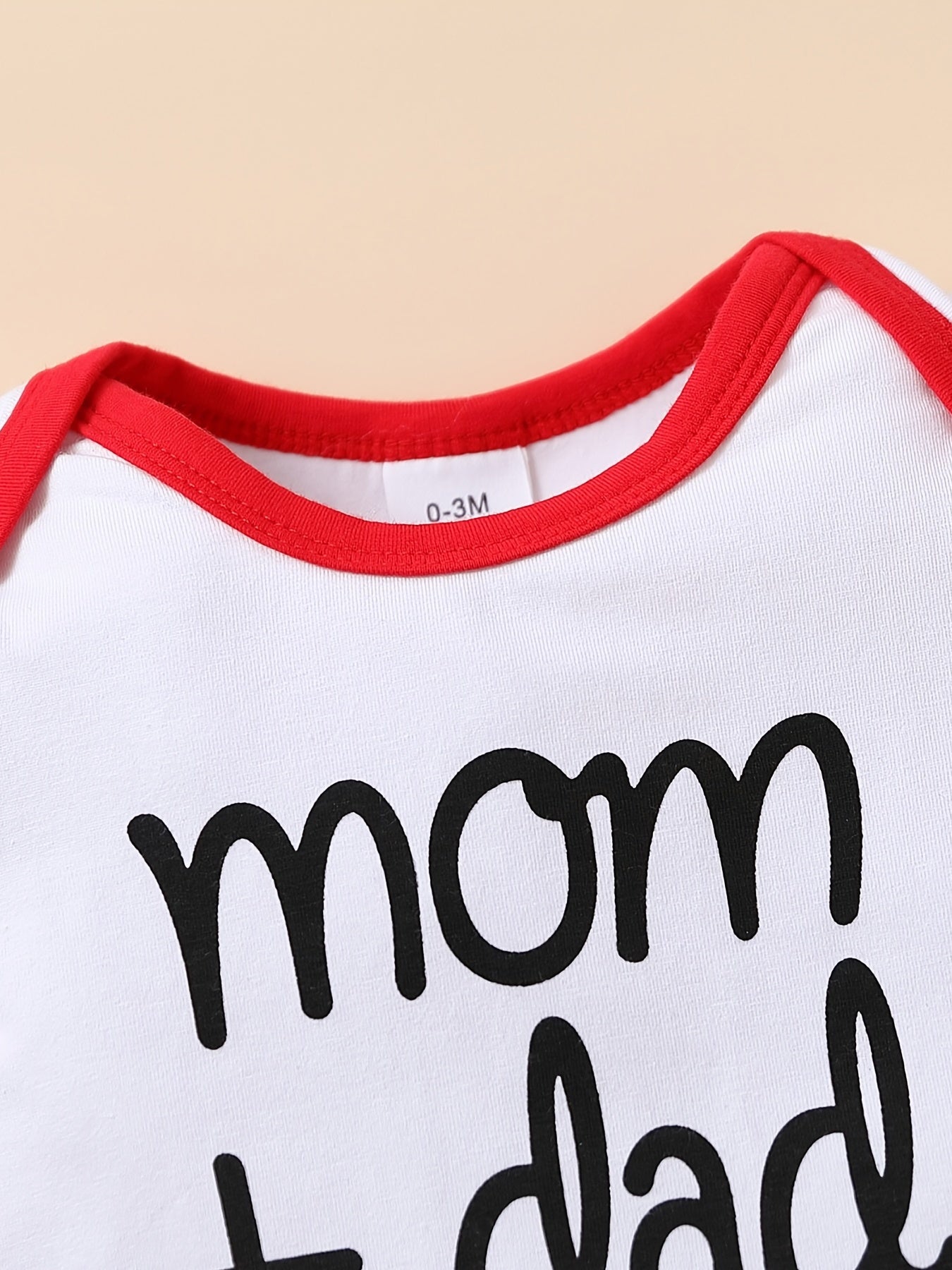Baby Boys Casual Heart Print Romper For Summer