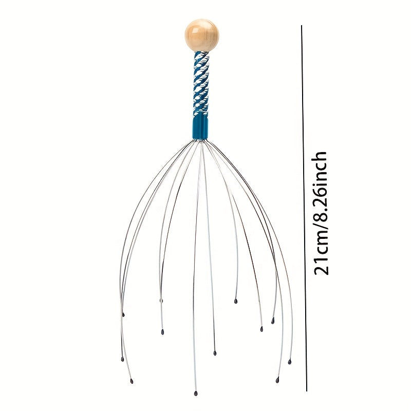 Octopus Head Massager Manual Scalp Massager, Random