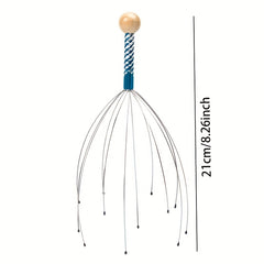 Octopus Head Massager Manual Scalp Massager, Random