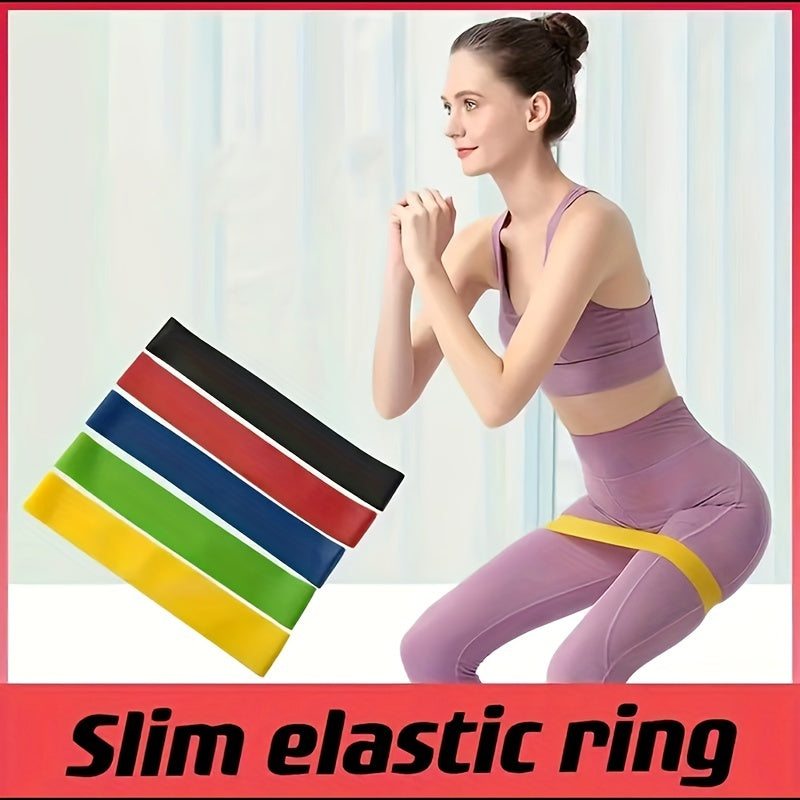 5pcs TPE Yoga Elastic Band Fitness Resistance Band for Buttocks Lifting