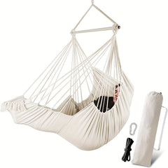 Outdoor Garden Oversized Hammock Swing Chair Tassel Hammock Detachable Iron Pipe