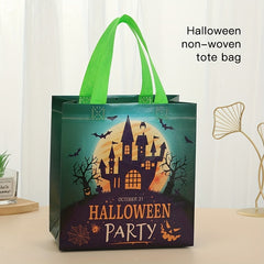 Cartoon Halloween Pattern Storage Handbag Lightweight Gift Non Woven Bag