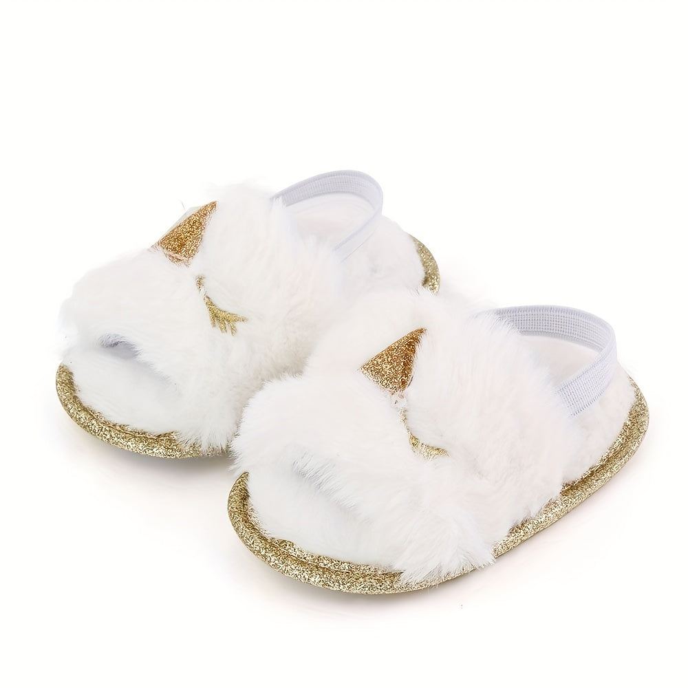 Furry Sandals Baby Boys Lightweight House Shoes Spring Autumn